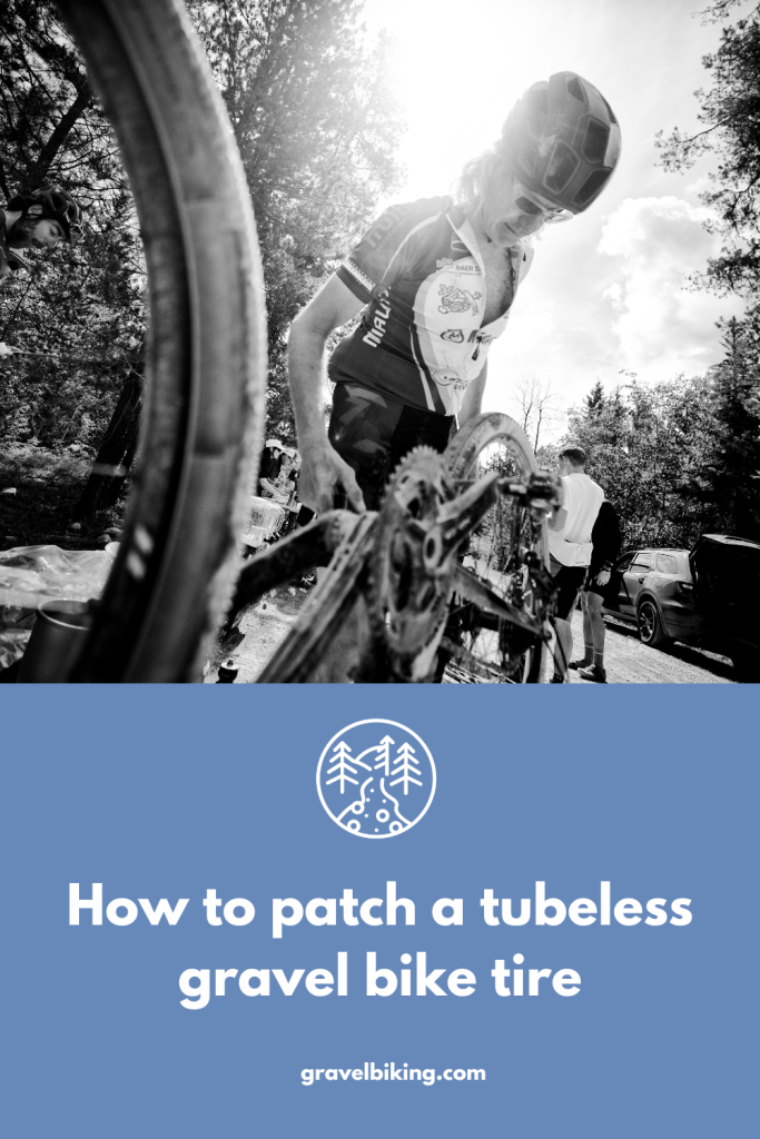 how to patch tubeless tire gravel biking